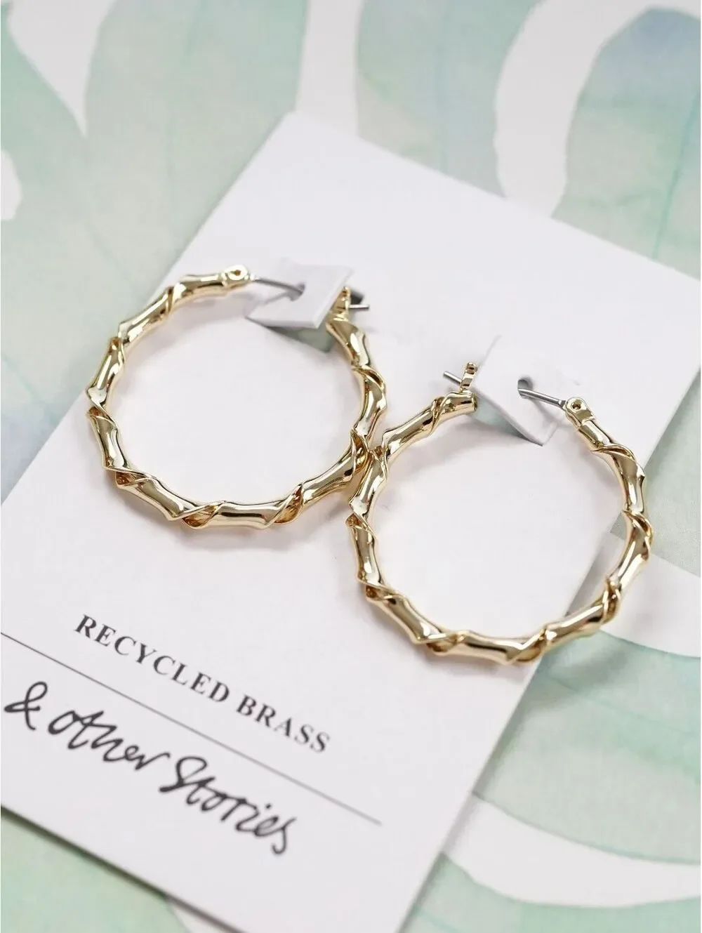 & Other Stories Twisted Hoop Earrings